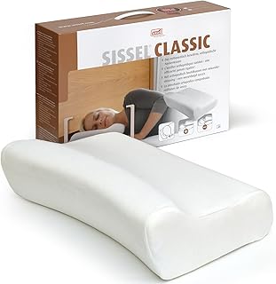 SISSEL Classic Neck Pillow Size M | Unique Incline for Disc & Vertebrae Relief | 5-Year Shape Stability Guarantee | Incl