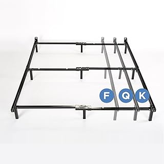 ZINUS Compack Metal Adjustable Bed Frame / 7 Inch Support Bed Frame for Box Spring and Mattress Set, Full/Queen/King