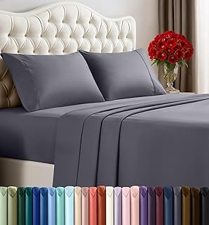 Utopia Bedding Queen Size Sheet Set – 4 Piece Bed Sheets, Soft and Breathable Microfiber, Includes 1 Fitted Sheet, 1 Fla