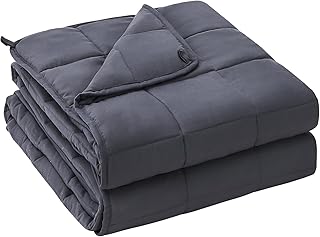 yescool Weighted Blanket for Adults (20 lbs, 60” x 80”, Grey) Cooling Heavy Blanket for Sleeping Perfect for 190-210 lbs