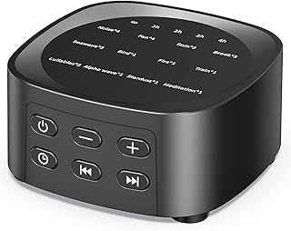 Sleepbox Sleep White Noise Sound Machines with 25 Soothing Sounds 36 Volume Levels 5 Timers Visible Sound Catalog Portab