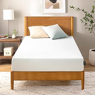 Zinus 6 Inch Twin Green Tea Memory Foam Mattress [New Version], Fiberglass Free, Medium Firm Feel, Zoned Pressure Relief