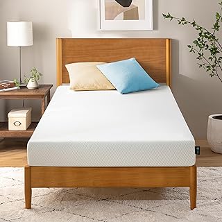 Zinus 5 Inch Twin Green Tea Memory Foam Mattress [New Version], Fiberglass Free, Medium Firm Feel, Zoned Pressure Relief
