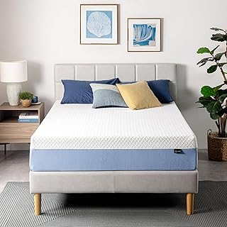 Zinus 12 Inch Queen Cooling Essential Memory Foam Mattress [NewVersion], Fiberglass Free, Medium Feel, Breathable Coolin