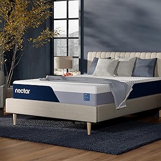 Nectar Classic 12” Queen Mattress - Medium Firm - Contouring Memory Foam - Cooling Top Layer - Back Pain Relief - Mattre
