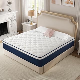 Queen Size Mattress 12 Inch Gel Memory Foam Hybrid 60