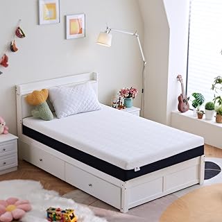 Twin Size Mattress, 6 Inch Gel Memory Foam Mattresses, Medium Firm for Cool Sleeping, Pressure Relief, Easily Replaceabl