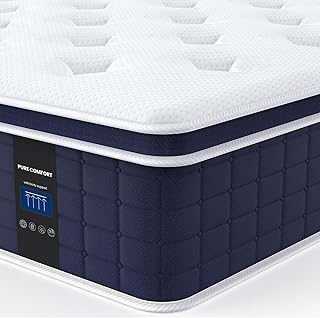 Coolvie Firm Twin Mattress for Adults in a Box, 12 Inch Twin Bed Mattress with Extra Lumbar & Shoulder Support, Hybrid M
