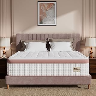 Extra Firm Queen Mattress 12 Inch, 7-Zone Orthopedic Hybrid Mattresses in a Box for Spinal Alignment & Back Pain Relief,