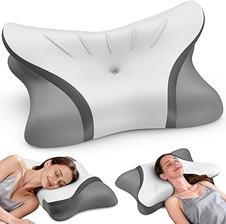Cervical Neck Pillow for Pain Relief, Bed Pillows for Sleeping, Ergonomic Cooling Pillow, Orthopedic Contour Pillow for
