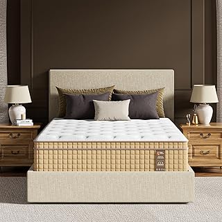 BedStory Firm King Mattress 14 Inch, Hybrid Mattress with Back & Hip Support, Cooling Gel, Motion Isolation for Couples,