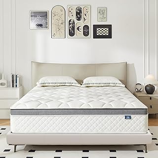 Happiland Queen Mattress, 10 Inch Hybrid Memory Foam Queen Size Mattress in a Box, with Upgrade Individually Pocket Spri